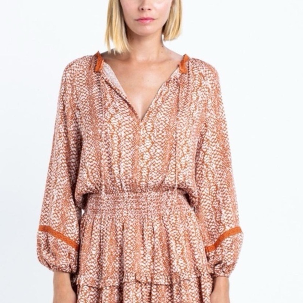 Skylar + Madison Long Sleeve Print Dress